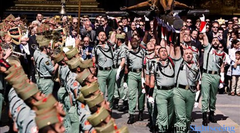 easter malaga holy week Spanish Legion